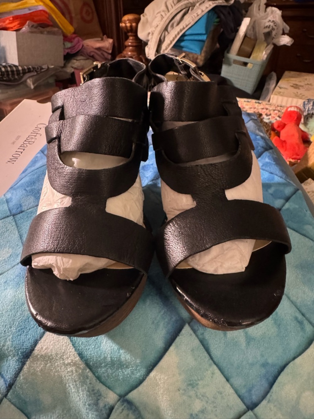 Sole Society Black Strappy Open-Toe Women's Sandals